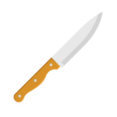 kitchen knife flat style vector illustration