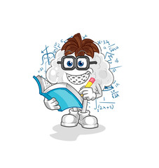 Obraz premium cotton geek cartoon. cartoon mascot vector
