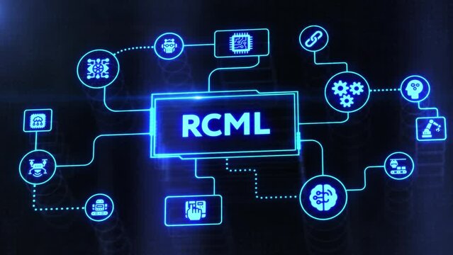 Robot Control Meta Language technology concept. RCML