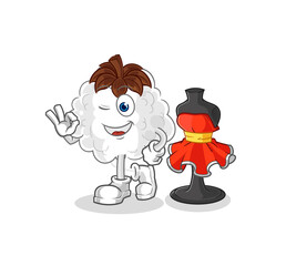 cotton fashion designer vector. cartoon character