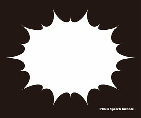 Obraz premium パンク吹き出し ベクター イラスト
