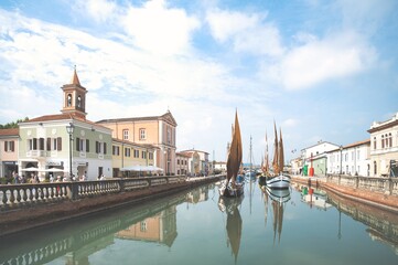 The ancient canal port in Cesenatico