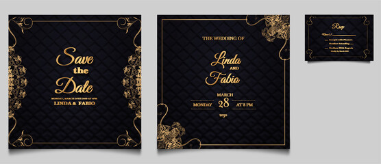 luxury wedding invitation cards