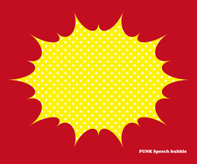 パンクな吹き出し イラスト素材 ベクター 破裂 アメコミ