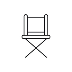 Camp chair icon design. vector illustration