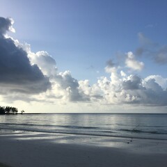 beach and clouds