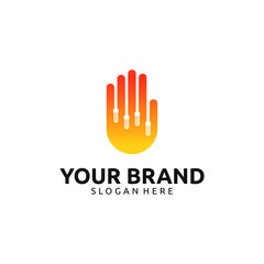 HAND LIGHTING LOGO DESIGN