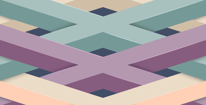 kris kros geometric bakcground design in pastel colors