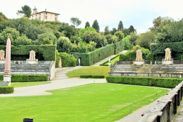 Details form Boboli gardens in Florence, Italy