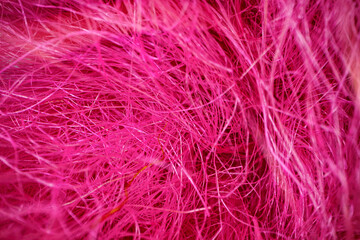Macro shot of tangled threads close up