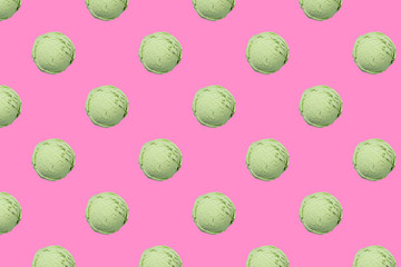 Bright and colorful background with ice cream