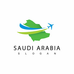 Saudi Arabia Tour And Travel Logo, Umrah And Hajj Company Icon