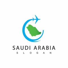 Saudi Arabia Tour And Travel Logo, Umrah And Hajj Company Icon
