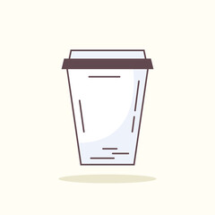 Hand drawn mug vector template