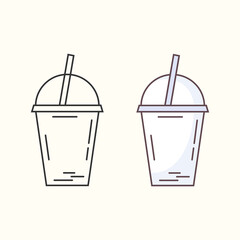 Hand drawn mug vector template