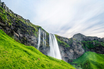 Seljalandsfoss waterfalls in Iceland