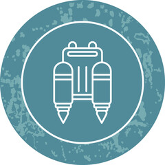 Unique Line Round Circle Icon