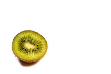 Fototapeta na wymiar Fresh and tasty kiwi on a white background