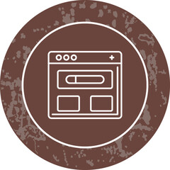 Unique Line Round Circle Icon