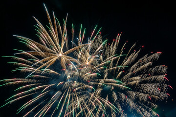 fireworks during the holiday