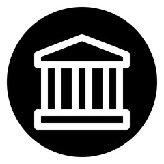 bank glyph icon