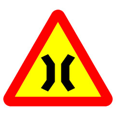 Narrow Bridge Sign