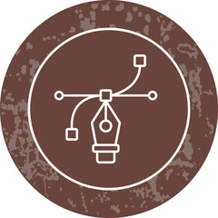 Unique Line Round Circle Icon