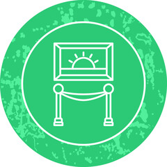 Unique Line Round Circle Icon