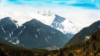 Beautiful Nature of Himalaya Mountain (Kashmir, India)