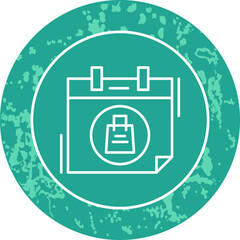 Unique Line Round Circle Icon