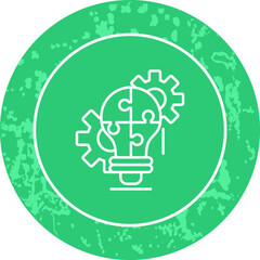 Unique Line Round Circle Icon