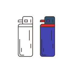 Fototapeta premium Hand drawn gas lighter template