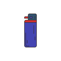 Hand drawn gas lighter template