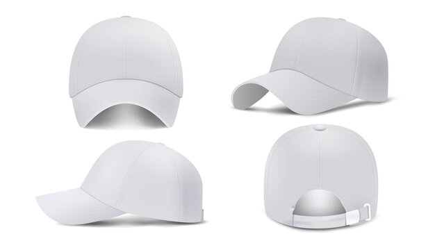 White cap with shadows Mockup