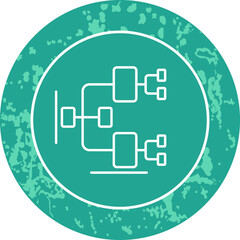 Unique Line Round Circle Icon