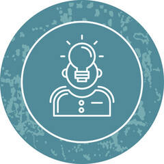 Unique Line Round Circle Icon