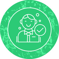 Unique Line Round Circle Icon