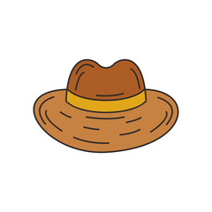 Hand drawn hat vector template