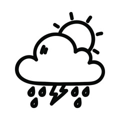 weather icons set vector eps 10 Free Vector