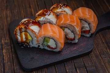 Japanese sushi fastfood- asian traditional snack