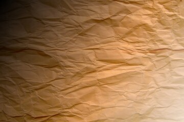 crumpled brown paper