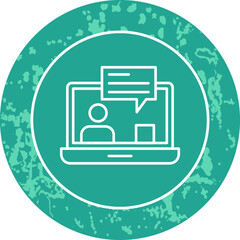 Unique Line Round Circle Icon