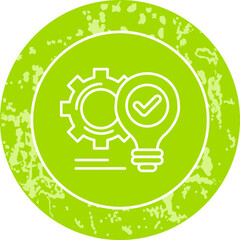 Unique Line Round Circle Icon