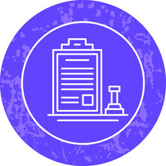 Unique Line Round Circle Icon