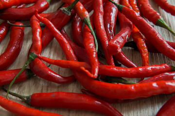 close up red hot chili peppers