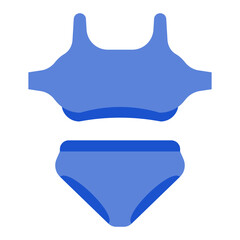 girls swimsuit for summer on transparent background