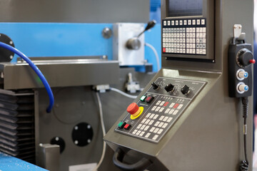 metalworking machine with CNC operator console