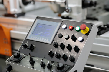 operator console of metalworking grinder machine