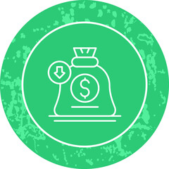 Unique Line Round Circle Icon