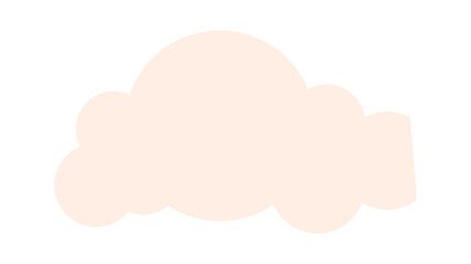 Cute cloud icon. Vector illustration